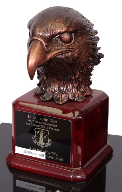 Metallic Bronze Eagle (6x7x10 1/2")
